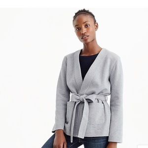 J. Crew belted sweatshirt blazer *NWOT*